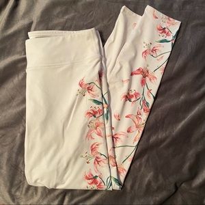 Fabletics Floral Powerhold Leggings Full Length